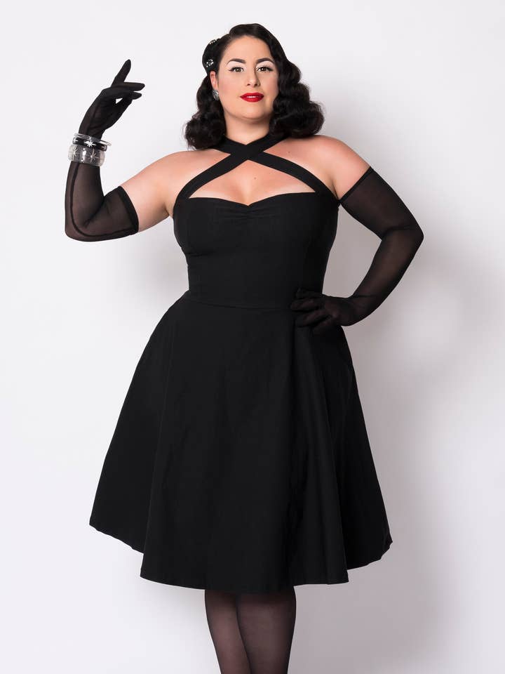 Vavavoom swing dress - Black for wholesale by Putré-Fashion