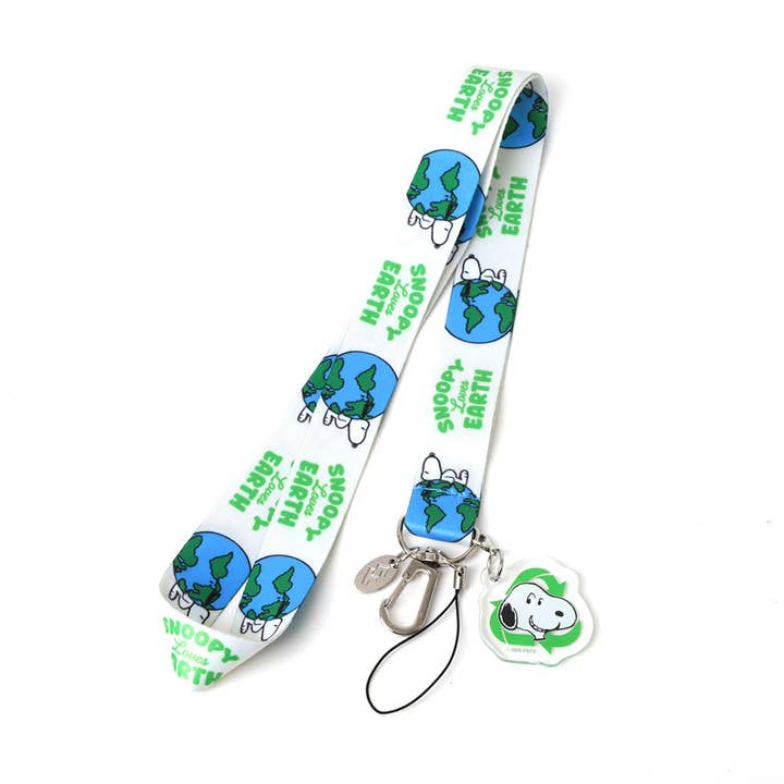 Snoopy Keep It Clean Earth Lanyard for wholesale by PINTRILL