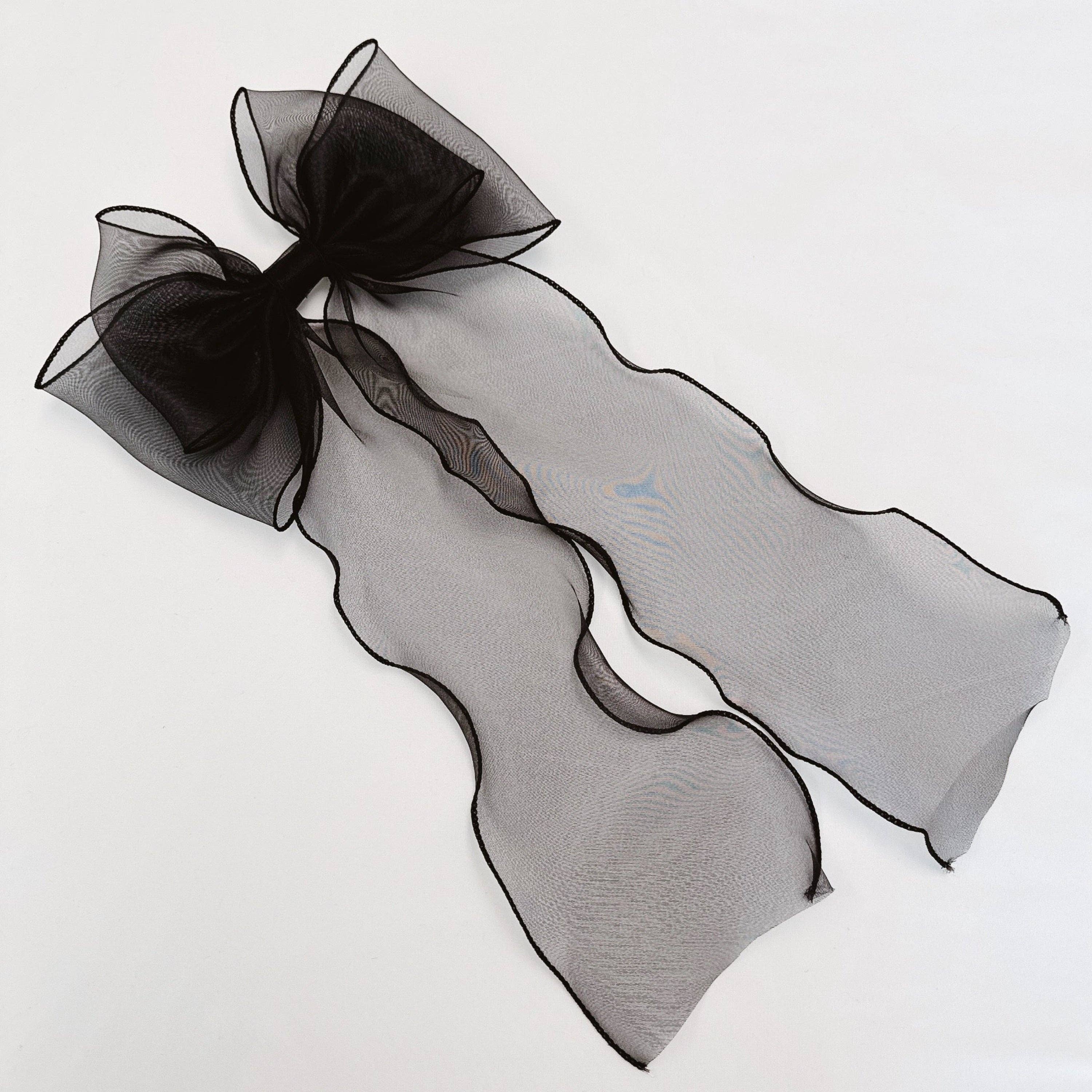 Ellison+Young - Wholesale Hair Clip - Women's - Sheer Silky Statement Hair Bow Clip0