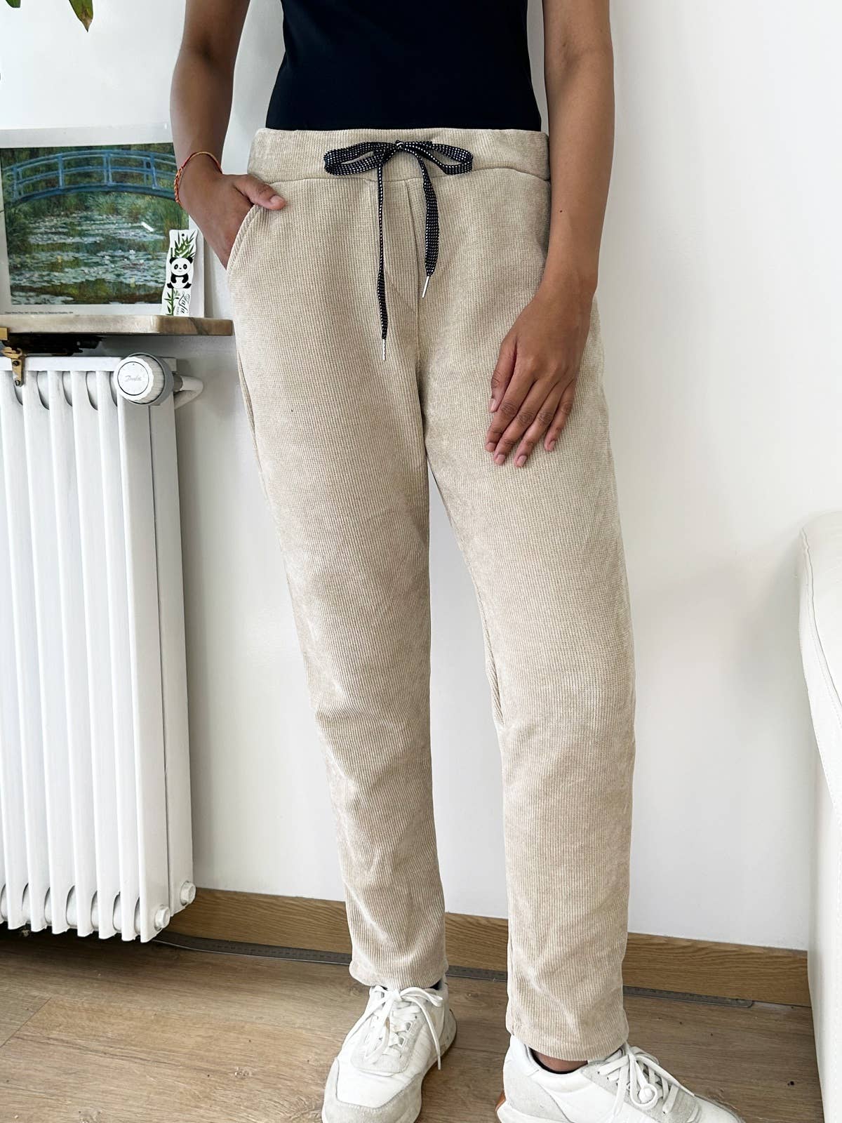 ZAFA PARIS - Vendita all'ingrosso Pantalone - Donna - 56F03P45-Panta-Jogg in velluto con tasca frontale10