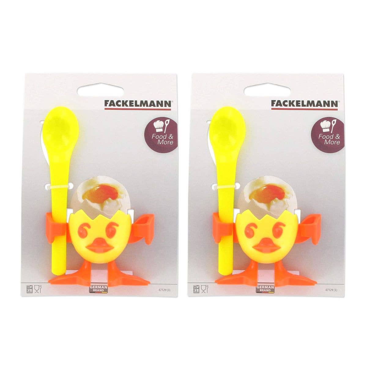 Fackelmann - Wholesale Egg Cup/Holder - Colors Edition Set of 2 Egg Cups with Spoon4