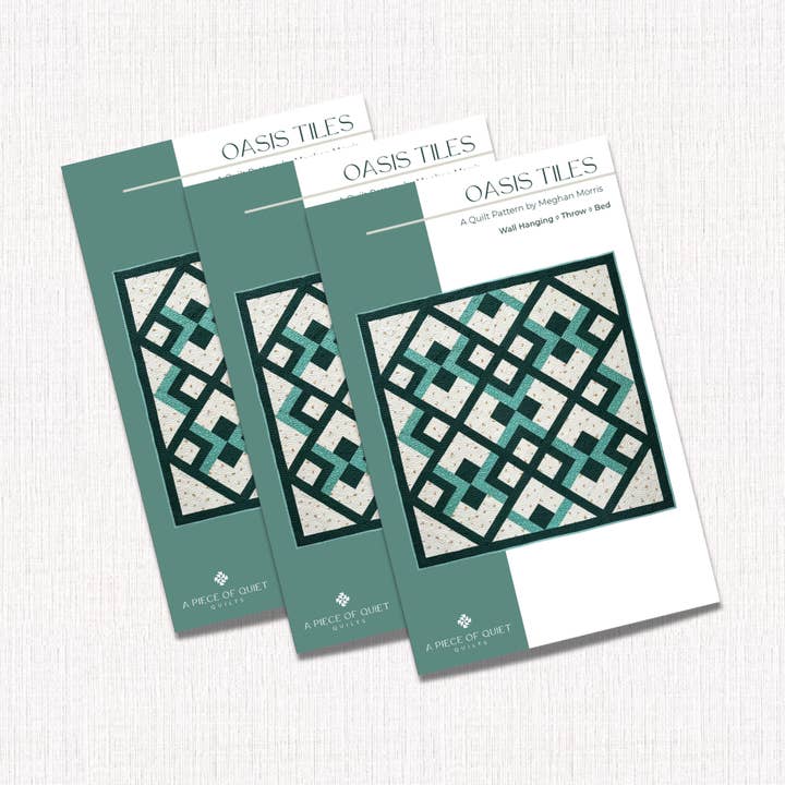Oasis Tiles | Paper Quilt Pattern for wholesale by A Piece of Quiet Quilts