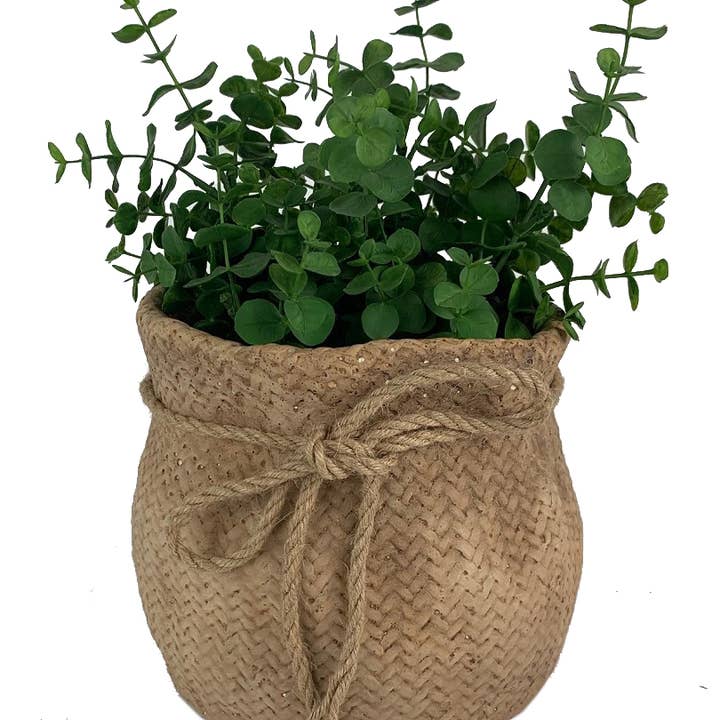 Vagabond Vintage - Wholesale Plantenpot - CEMENTZAK MET PLANTENBAK MET TOUWBINDER