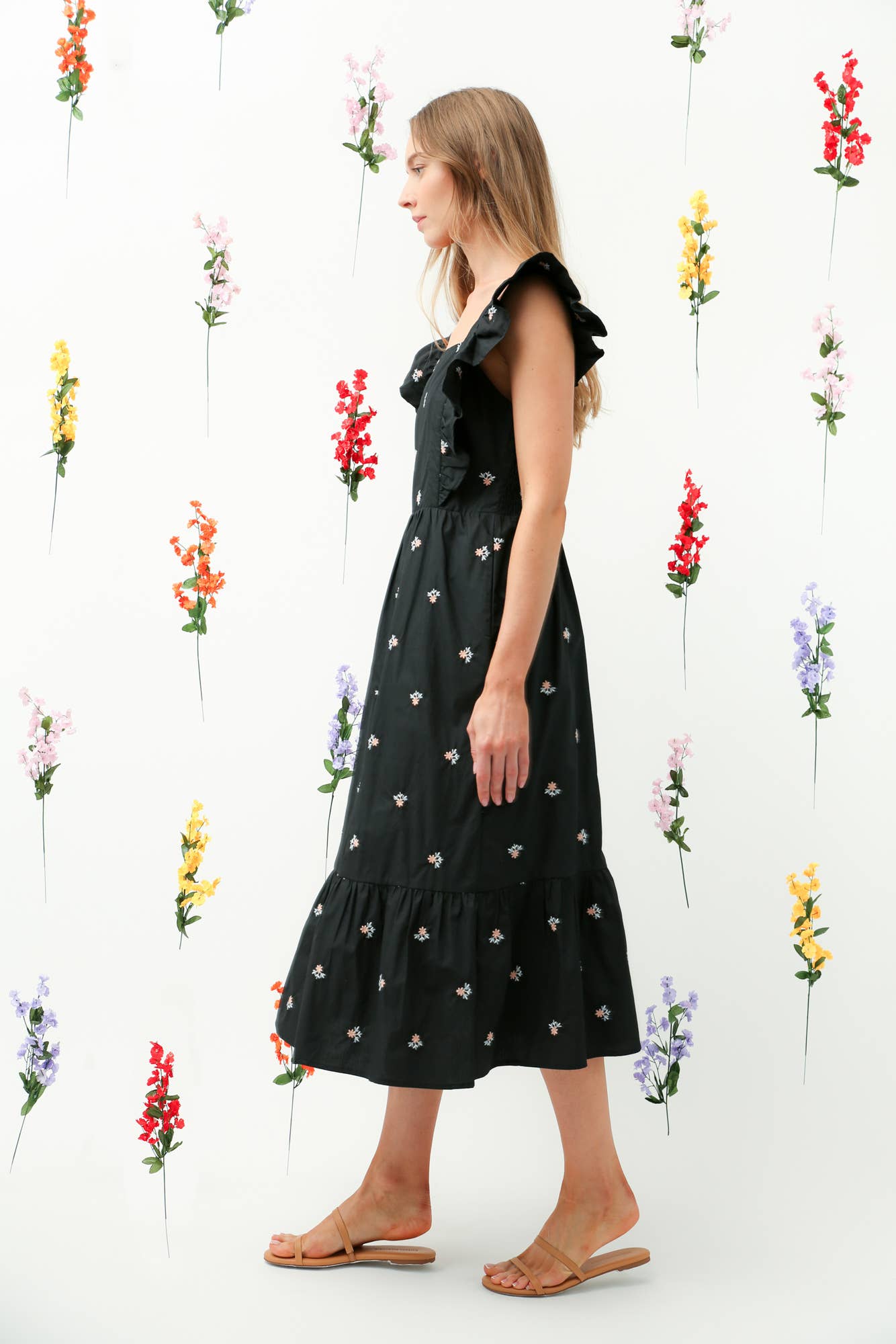 Reminiscence - Wholesale Dress - Women's - REMI014 - Embo Midi Dress3