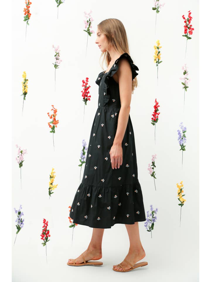 Reminiscence - Wholesale Dress - Women's - REMI014 - Embo Midi Dress3