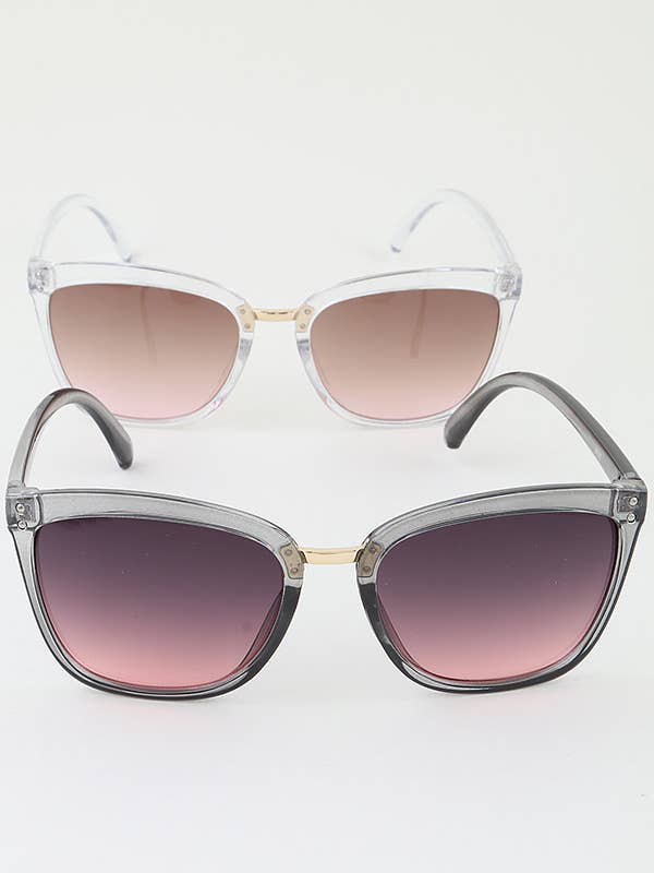 Double Pearl Bolted Cateye Sunglasses for wholesale by Shop Neighbors