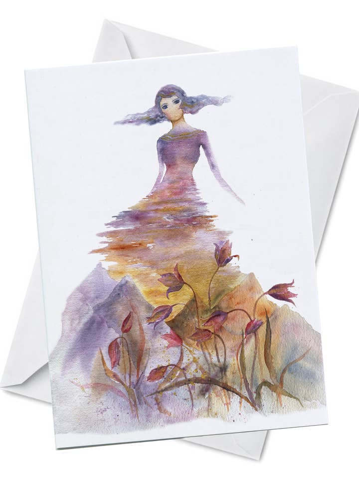 VENDA - Cartão de Felicitações - Virtude - Mulher por atacado de Oladesign