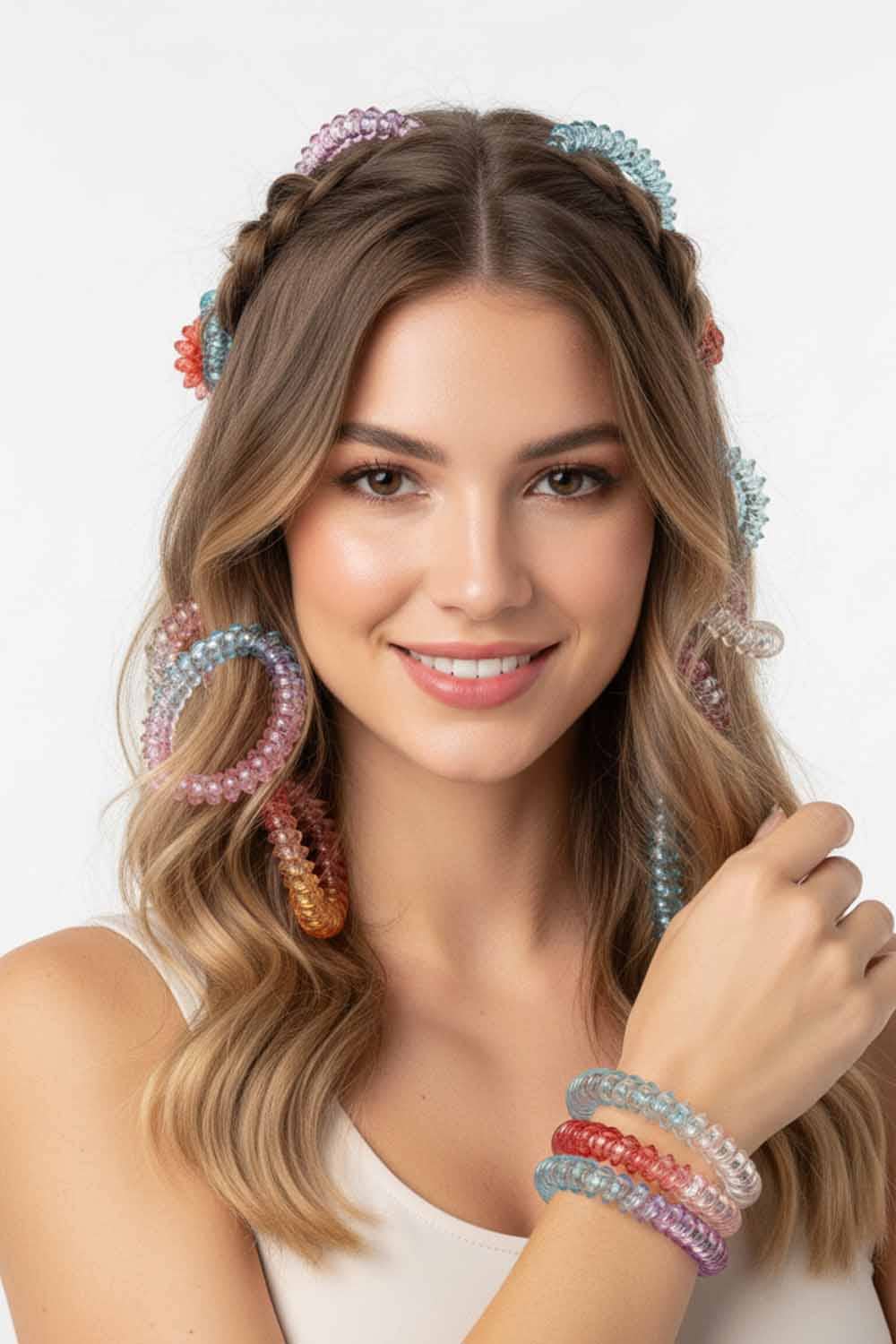 Amerikan Basics – wholesale Hair tie – Women Spiral Hair Ties 0