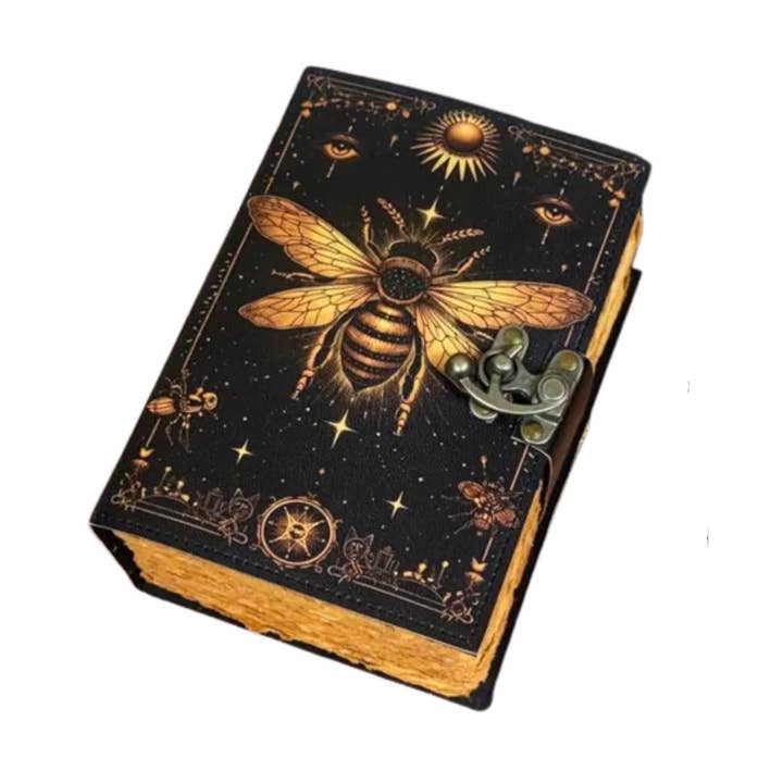 Journal en cuir d'abeille Cahier celtique grimoire vintage pour la vente par Billion Brothers