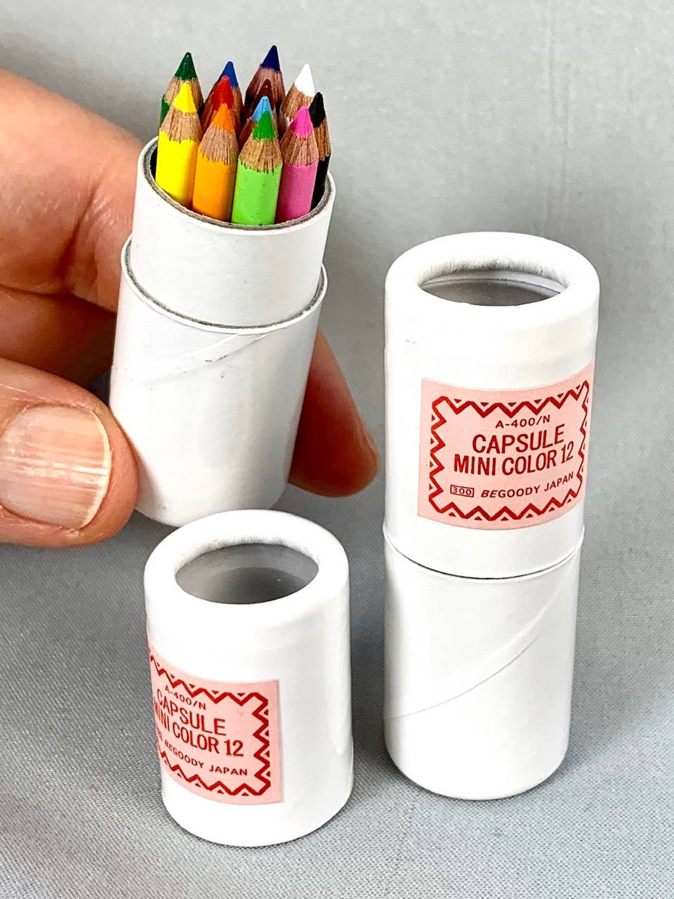 BCmini - Wholesale Colored Pencil - 21602 12 sets of 12 mini pencils in mini paper tube-1227