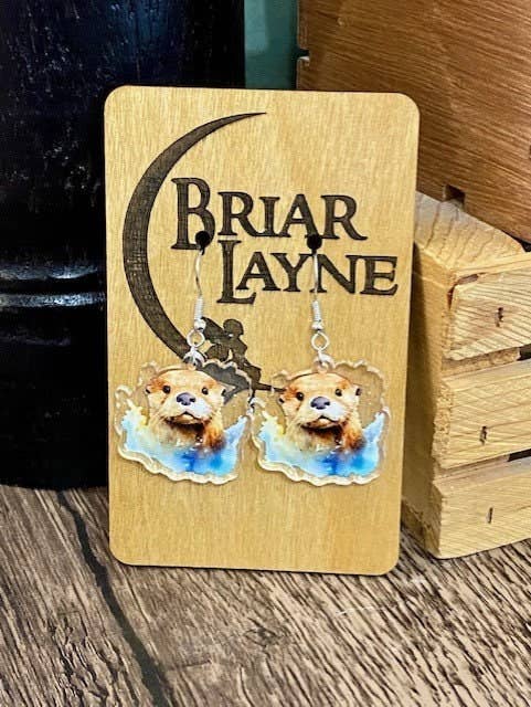 Briar layne - Wholesale Dangle Earrings - Otter Earrings - River & Sea Otter Designs for Otter Lovers1