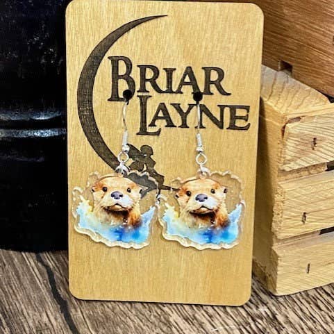 Briar layne - Wholesale Dangle Earrings - Otter Earrings - River & Sea Otter Designs for Otter Lovers1