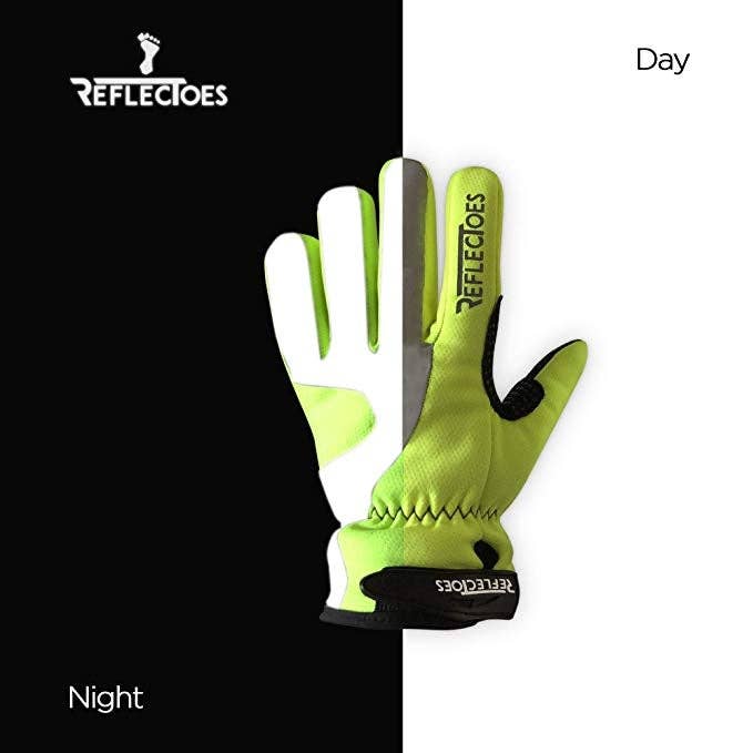 ReflecToes - Wholesale Gloves - Unisex - Reflective Fluorescent Cycling Gloves3