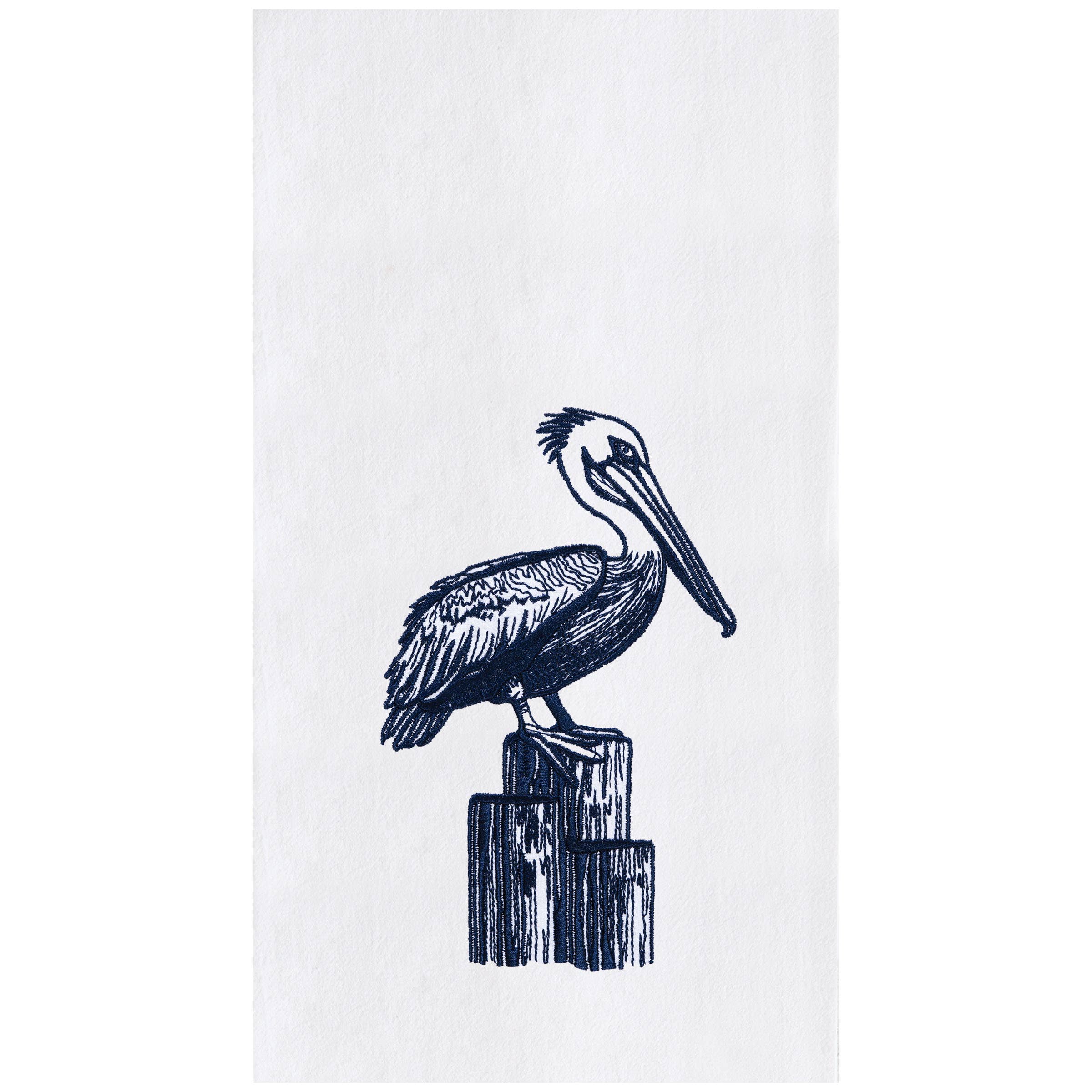 C&F Home - Wholesale Tea Towel - Coastal Blue Pelican Kitchen Towel0