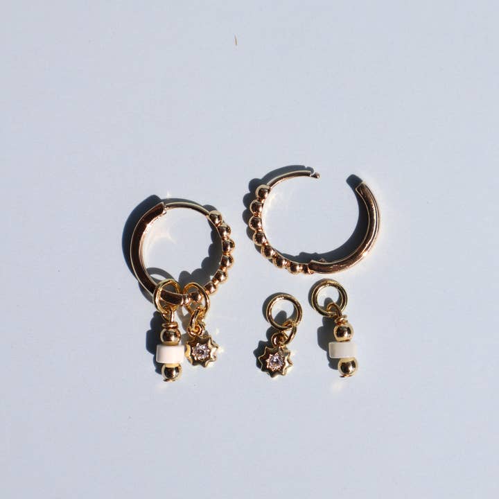 Stella Marie - Wholesale Dangle Earrings - Soft Blue Charm Earrings3