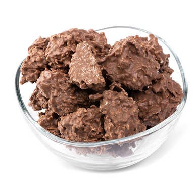 Bulk Chocolate - Venta al por mayor Dulces con chocolate - Racimos de coco y chocolate con leche (a granel, 4 libras)