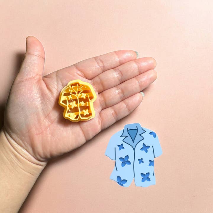 Cortador de argila em forma de camisa havaiana por atacado de Roussell Prints and Demand LLC