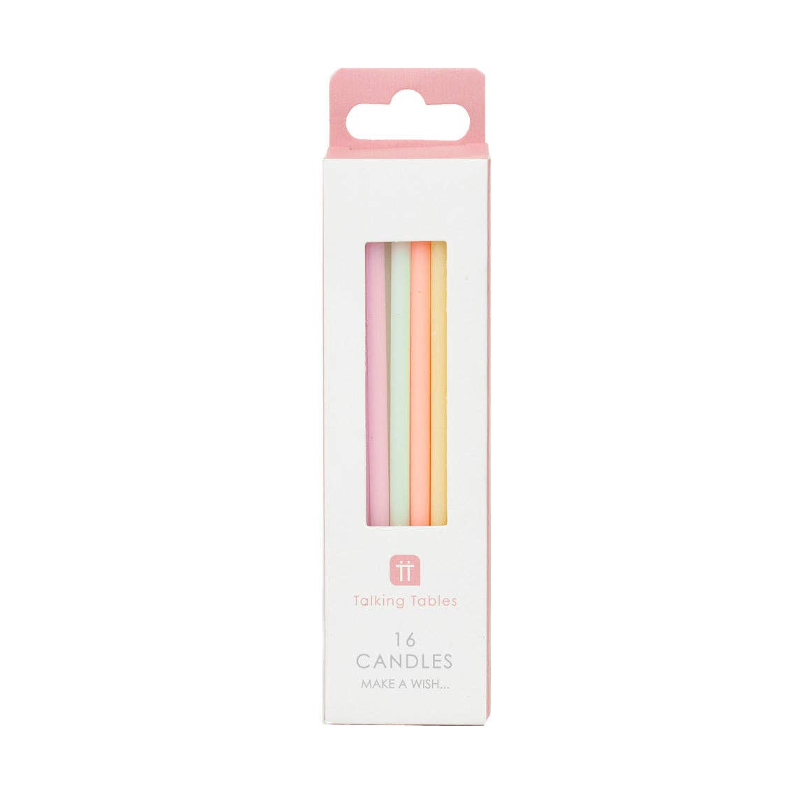 Talking Tables USA - Wholesale Cake Candle - Tall Pastel Birthday Candles - 16 Pack | Cake Candles |4