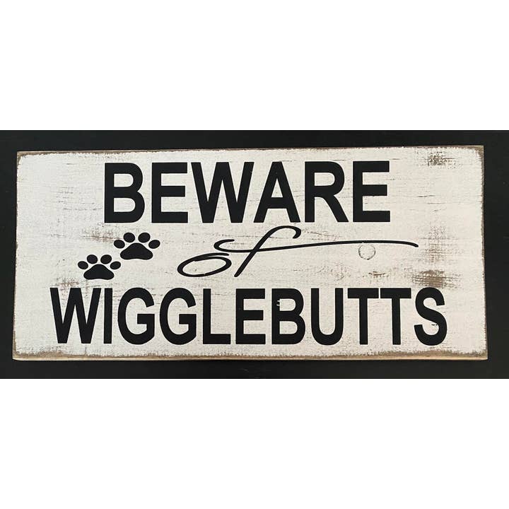 Dudley's Cottage & Gifts - Wholesale Lantern - BEWARE OF WIGGLEBUTTS trending 1