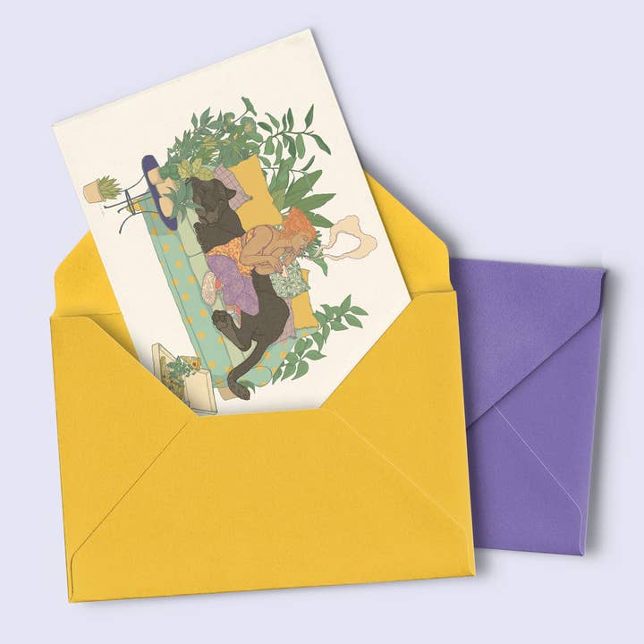 minttu illustrations - Wholesale Postcard - Postcard "Enjoy yourself, again"3