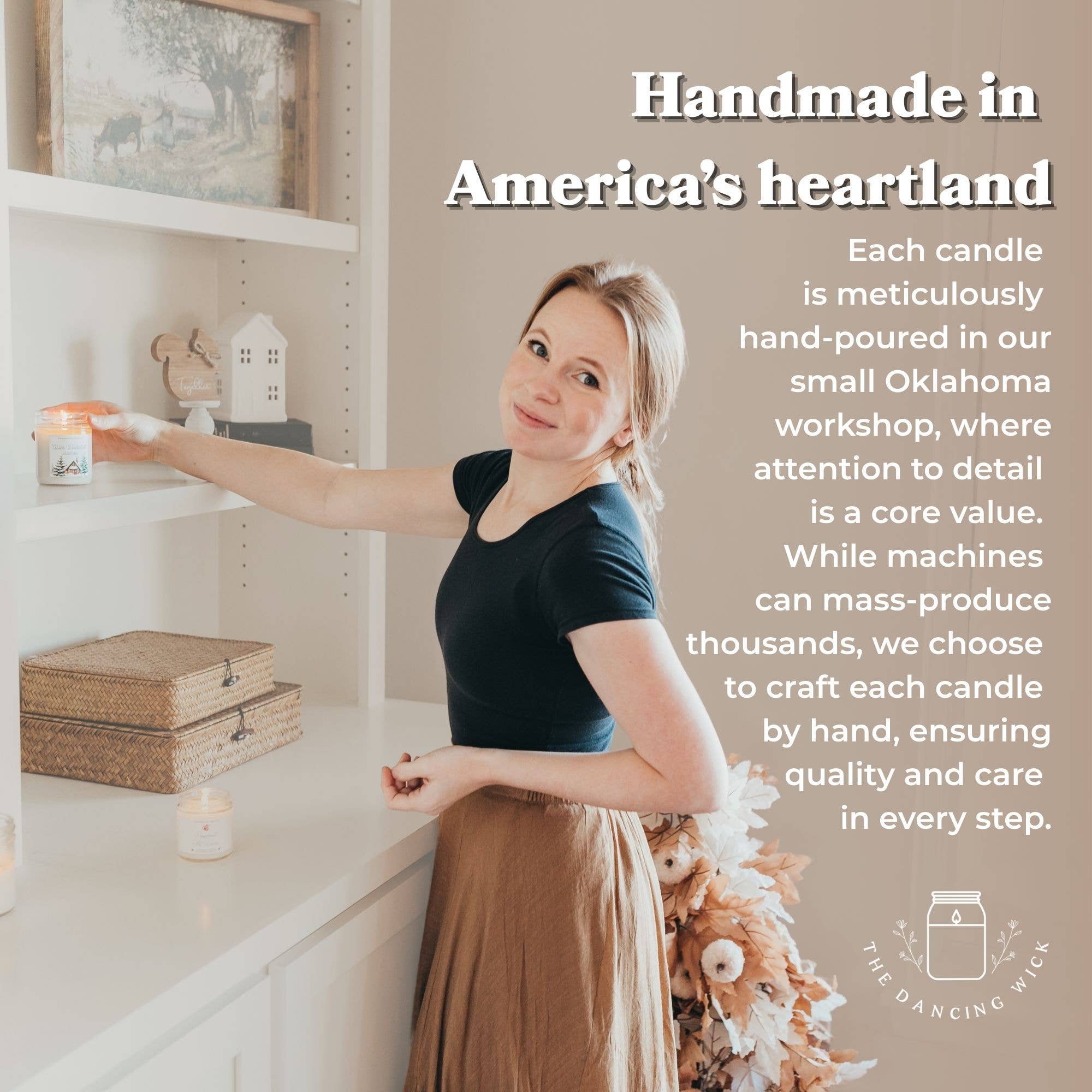 THE DANCING WICK CANDLES - Wholesale Jar/Filled Candle - Maid of Honor Gift Candle / Wedding Cake Scent9