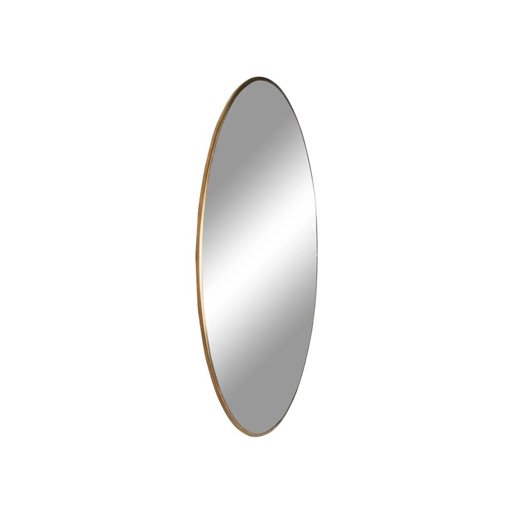 Brass Look Jersey Mirror - Spiegel met frame in koperlook Ø60 cm voor groothandel op Faire1