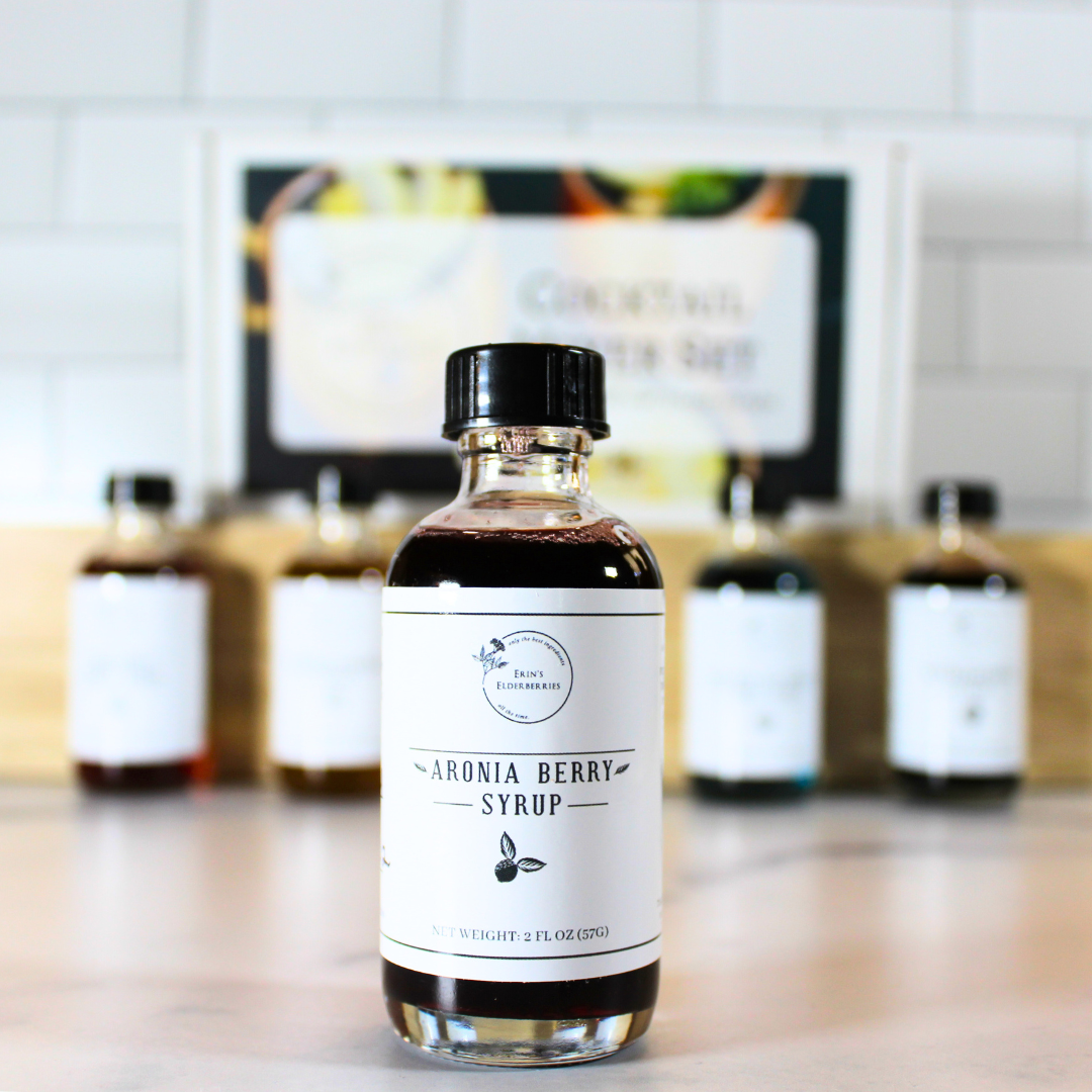 Erin's Elderberries - Wholesale Flavored Syrup - Mini 2 oz Glass Syrups8