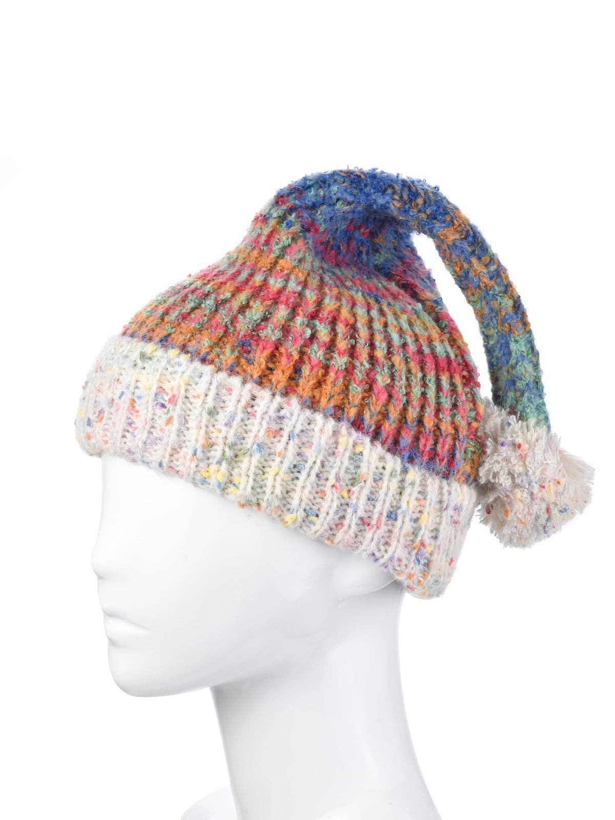 Funkyrel® Atzbranding Limited - Venta al por mayor Gorro de lana - Mujer - Haila - Gorro de Punto Vintage Colorido y Cálido con Borla9