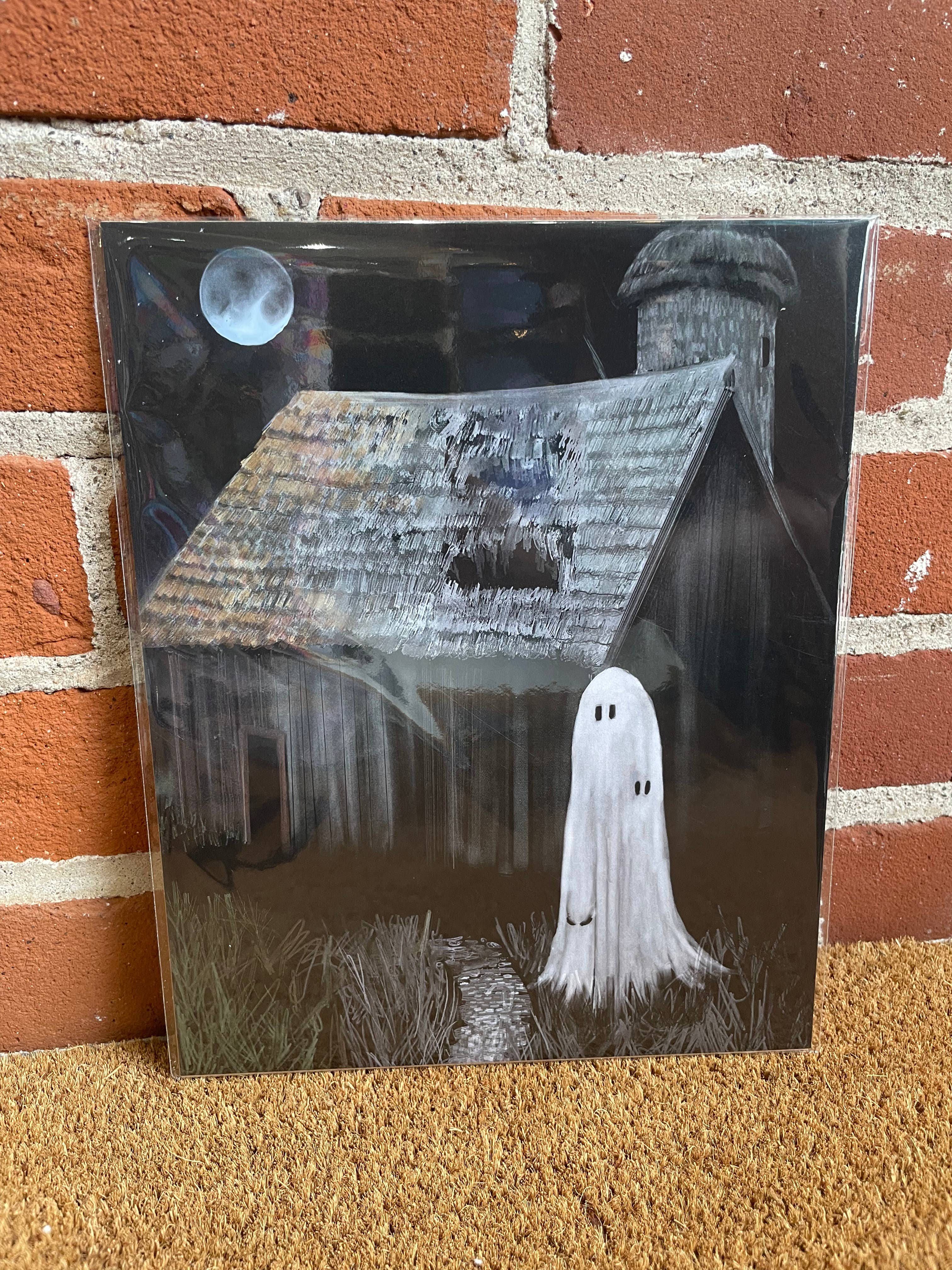 Signum Somnia - Vente Affiche d'art - Impression artistique de la grange hantée, art fantôme effrayant, gothique, art noir5