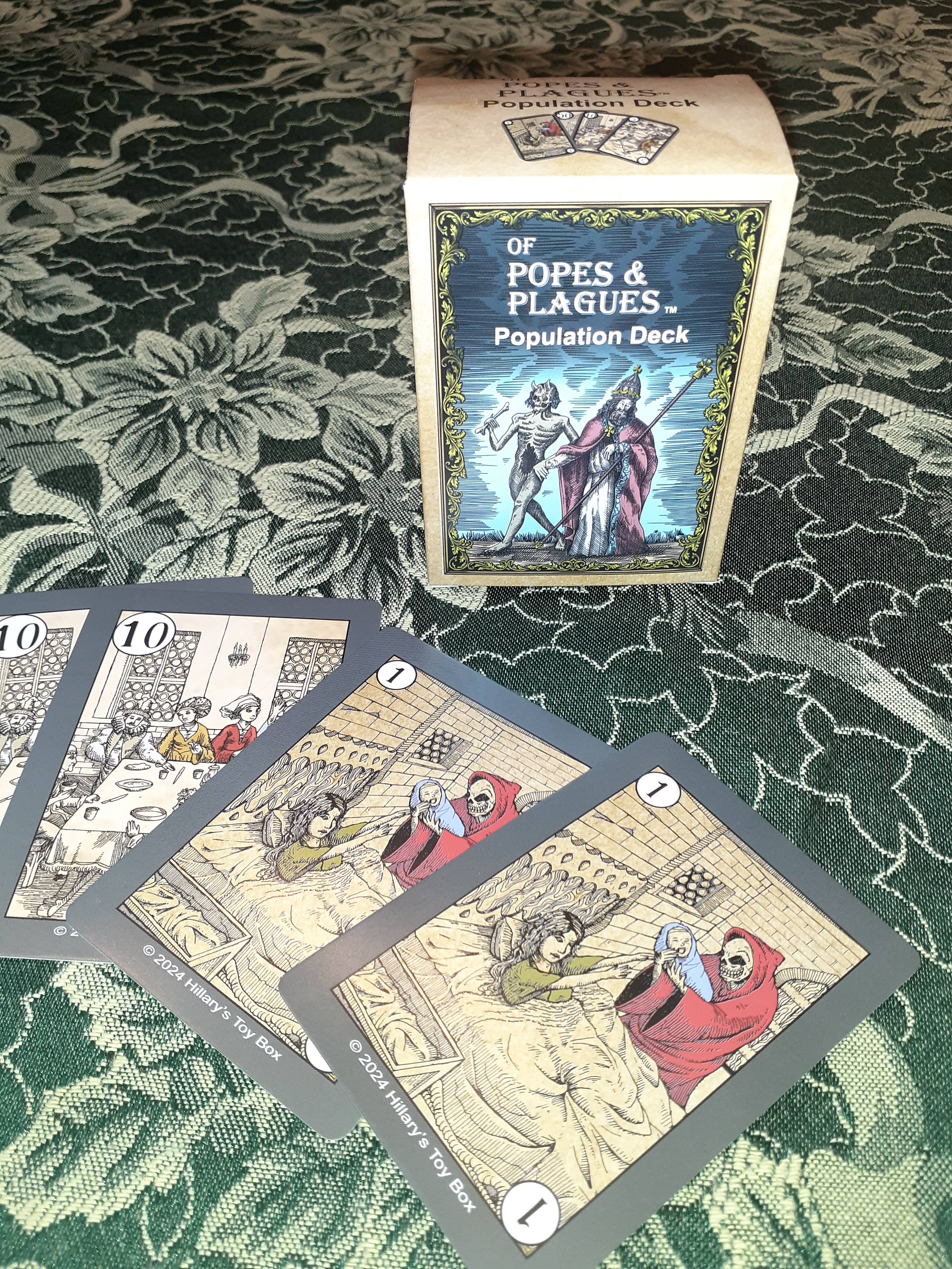 Hillary's Toy Box LLC - Wholesale Card Game - Of Popes & Plagues - Population Deck Expansion1