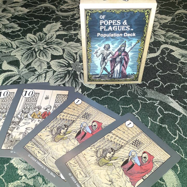 Hillary's Toy Box LLC - Wholesale Card Game - Of Popes & Plagues - Population Deck Expansion1