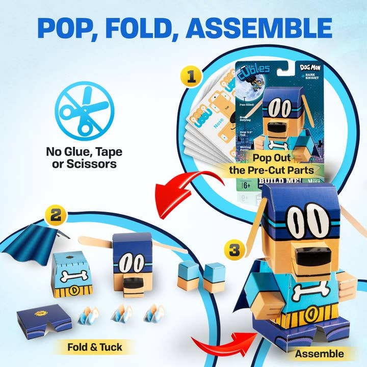 Cubles - Wholesale Fidget Toy - Kids - CUBLES The Dog Man Series - Bark Knight3