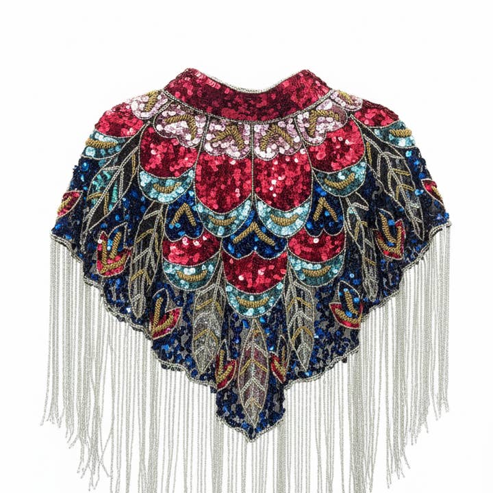 Capa Joya Multi Tribal Rojo, Rosa y Azules para venta al por mayor de ACUS