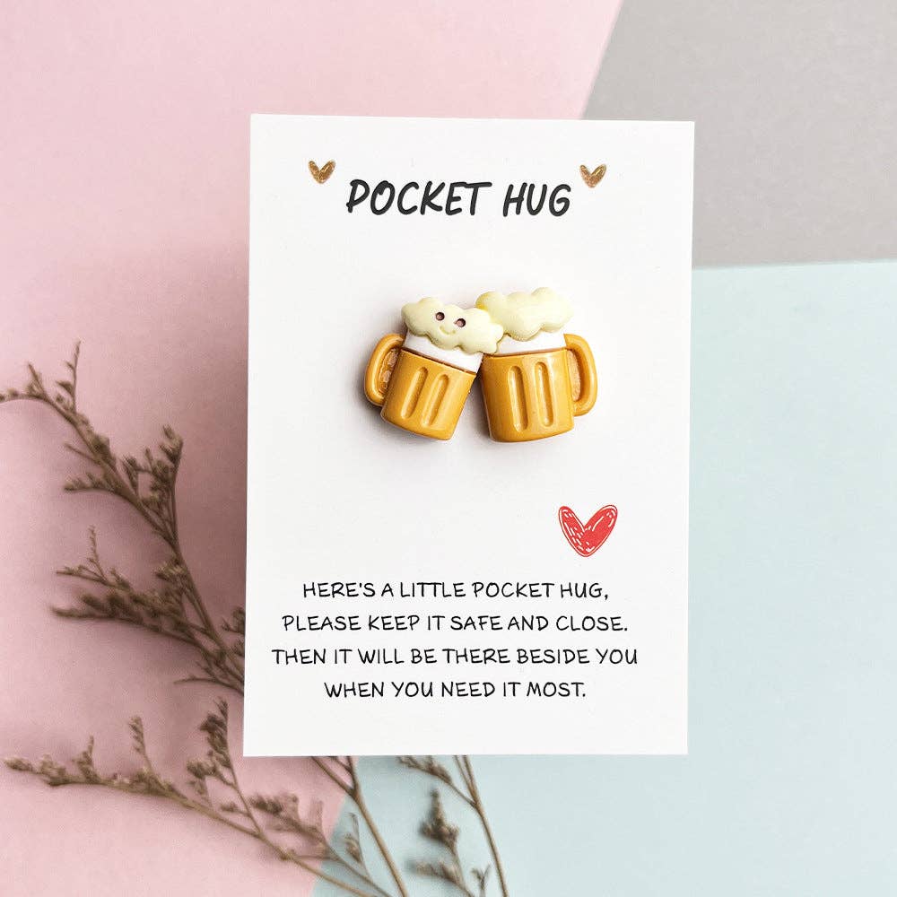 Magia Design – wholesale Keepsake coin/token – Taphug - Pocket Hug Cheers Buddy