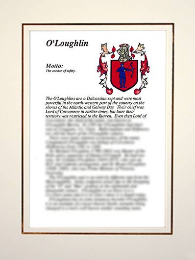 O'Loughlin for wholesale by Family Histories