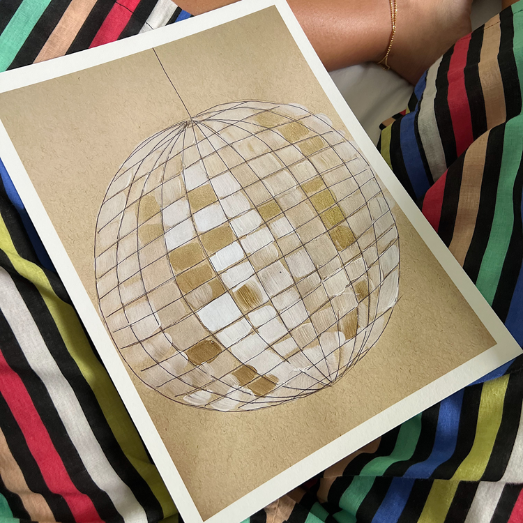 ALEX'S - Wholesale Art Print - Disco Ball Print2