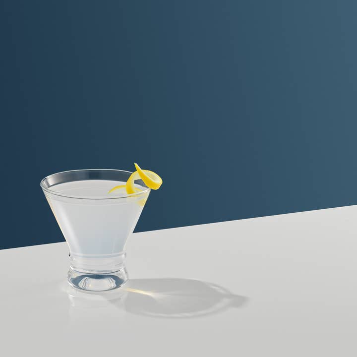 JoyJolt - Wholesale Cocktail/Liquor Glass - Afina Heavy Base Stemless Martini Glasses