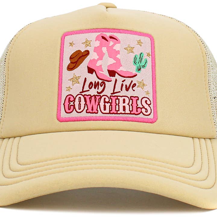 KBETHOS - Wholesale Truckerpet - Dames - Long Live Cowgirls Meshback balpet3