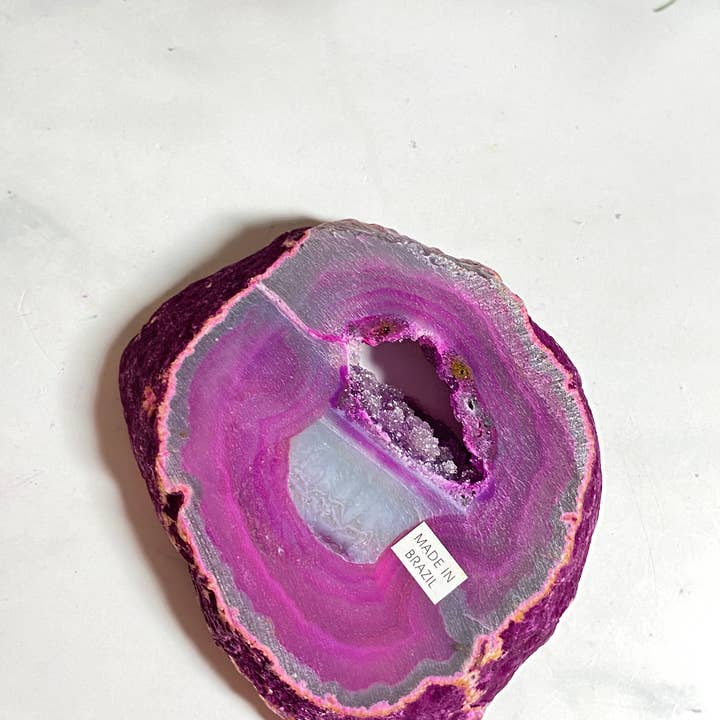 Above Tha Clouds - Wholesale Spiritual stone/crystal - Dyed Agate Crystal Slices4
