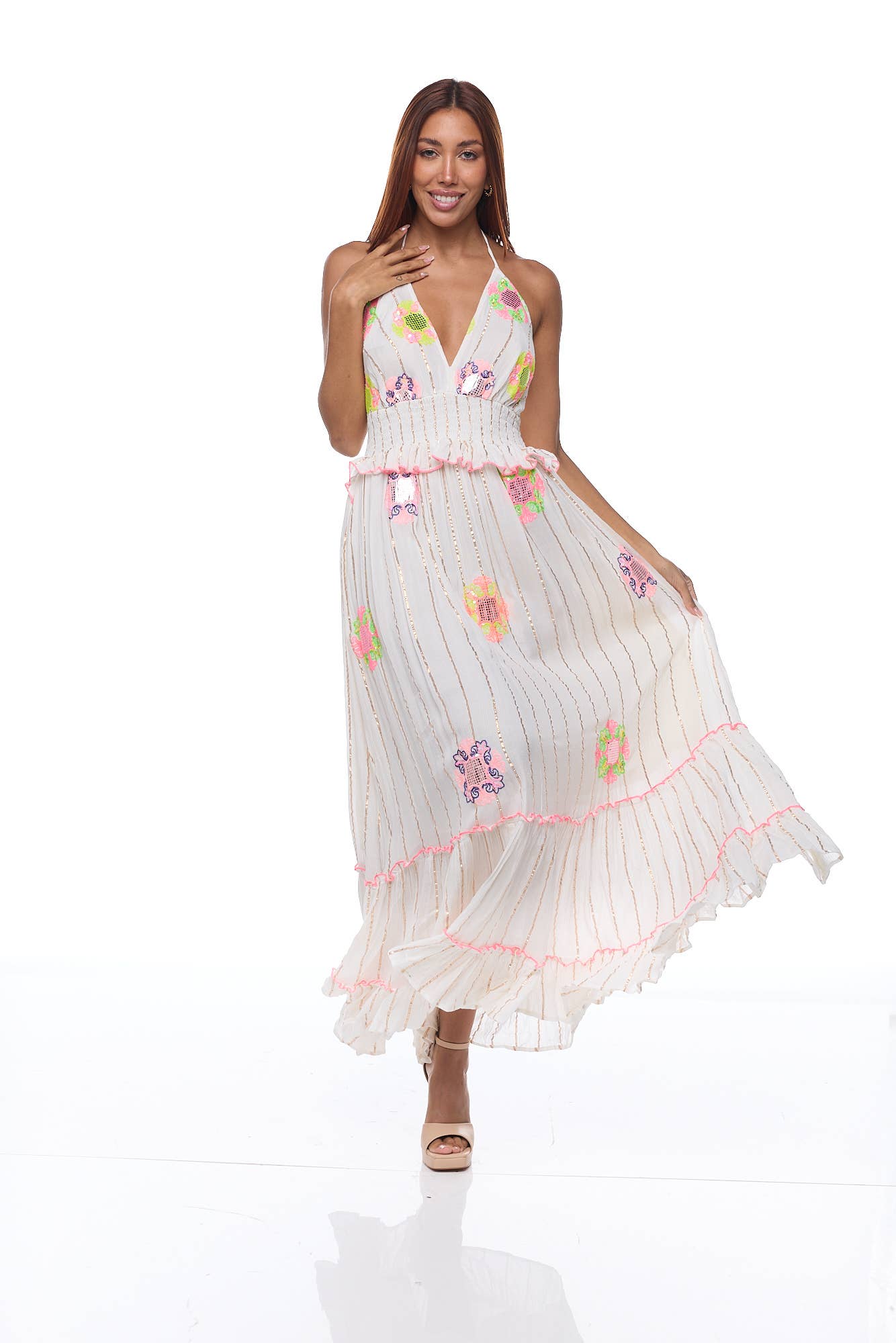 Ranee's - Wholesale Dress - Women's - R-102 lace cotton dress  5