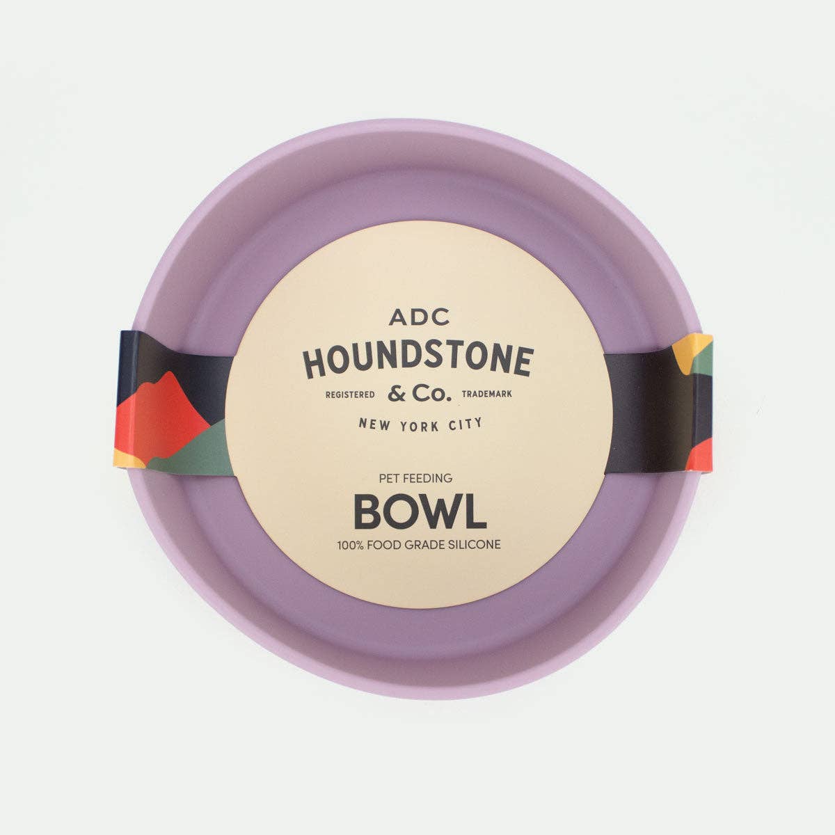 ADC Houndstone & Co. - Wholesale Pet Bowl - Cat/Dog - Food Grade Silicone Dog Bowl - Mauve, 4.5 Cups Volume, Dishwasher Safe, Non-Slip