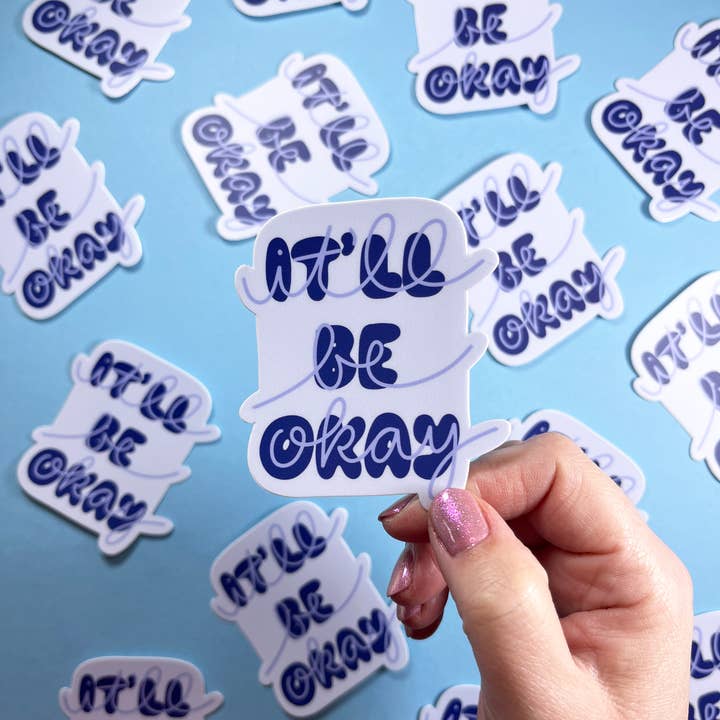 It'll Be Okay Vinylklistermärke - SISTA CHANSEN JULKLAPPSTOCKING STUFFER för wholesale av Your Gal Kiwi