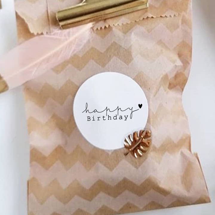 STAMP happy Birthday, stamp for the birthday for wholesale by Der kleine Sperling