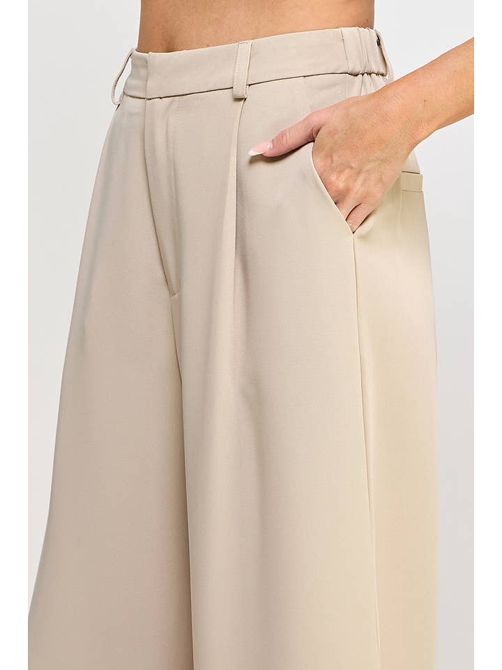 Allie Rose - Wholesale Pants - Women's - Pleat Front Drapey Twill Trouser Pant11