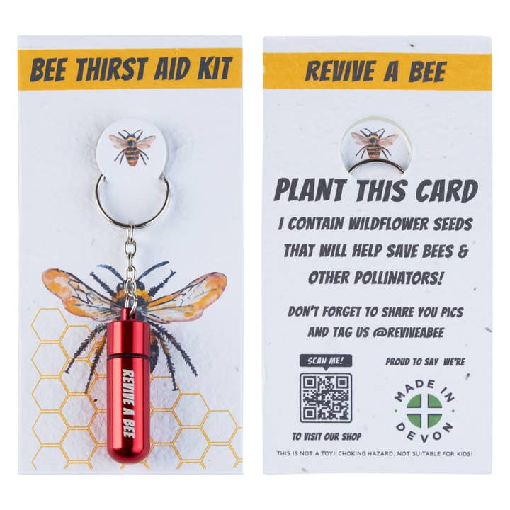 Revive a Bee - Venta al por mayor Llavero - Unisex - Llavero Kit de Rescate de Abejas de Emergencia en Papel Semilla Plantable5