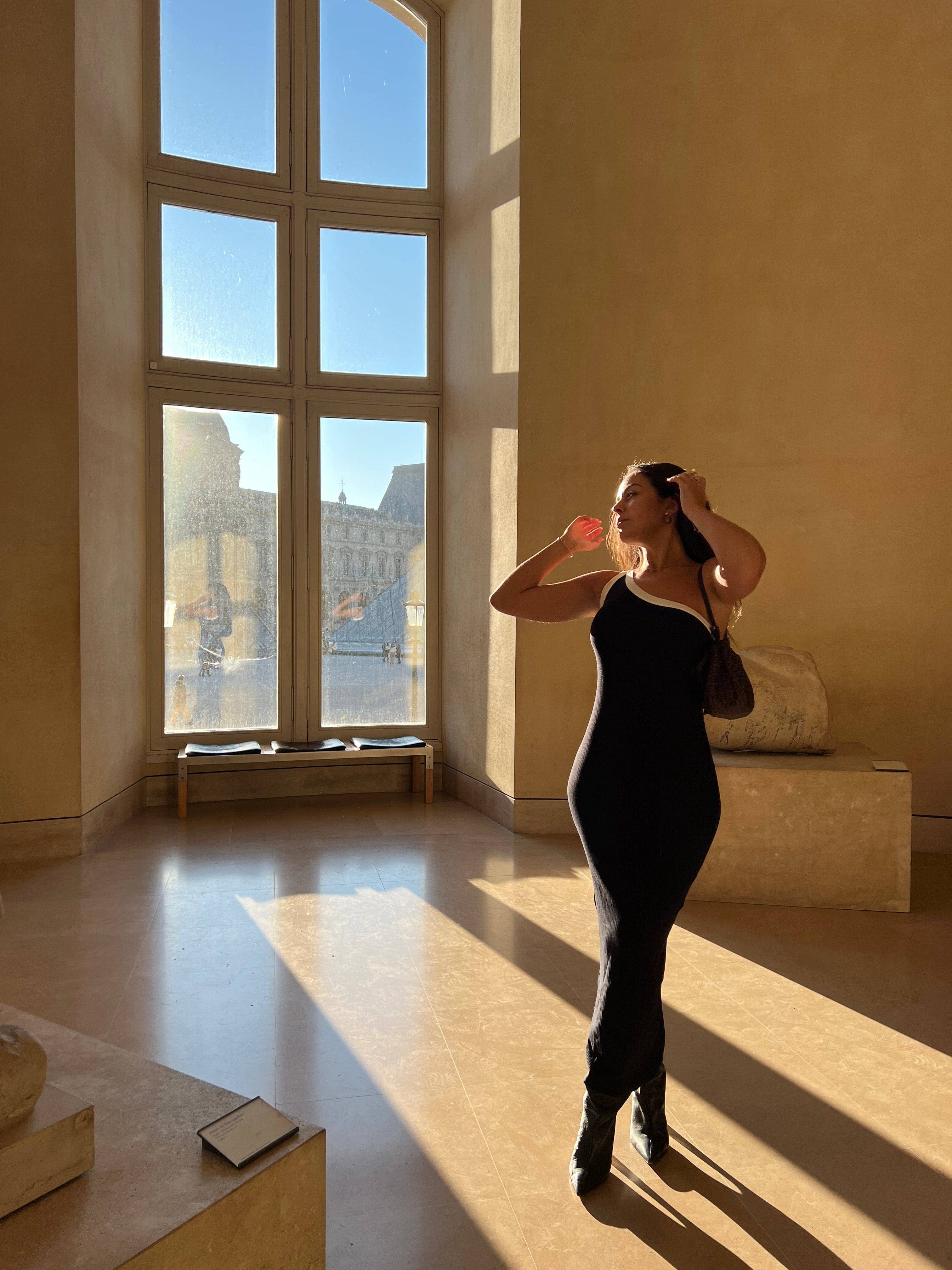 Knyt Studios - Wholesale Dress - Women's - Black Asymmetric Maxi Dress Gabi8