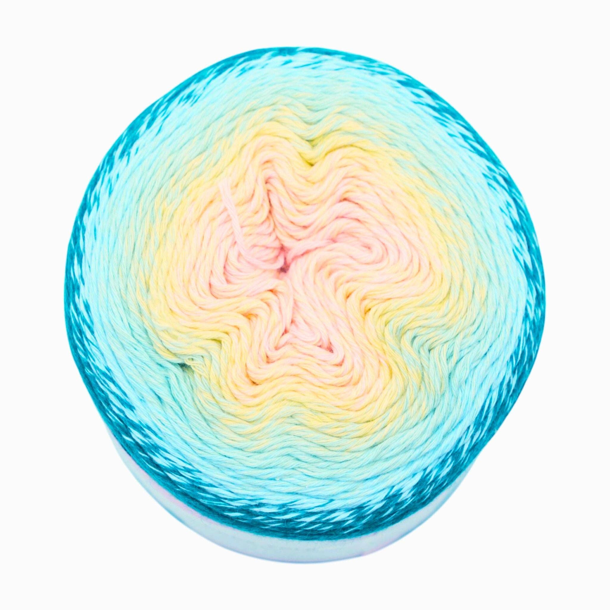 Okey Dokeys - Wholesale Yarn - 1060 Yards Gradient Cake Yarn - #1 Super Fine Cotton Acrylic Yarn14