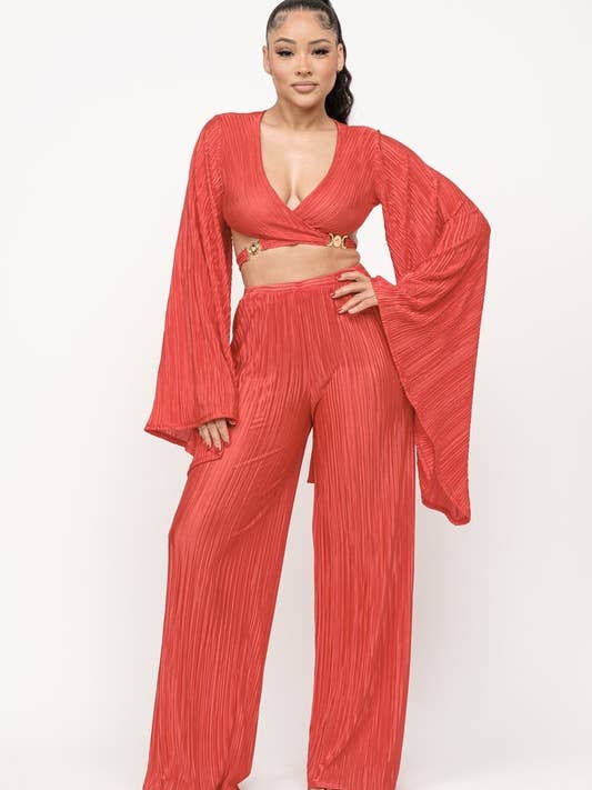 Bodre Palazzo Pants Set for wholesale by Belita Collection