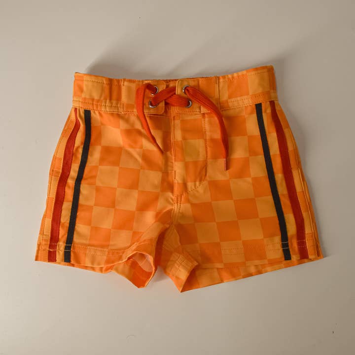 Little Rad Things - Wholesale Shorts - Kids - [PRE-ORDER] RETRO-WAVE HYBRID BOARD SHORT - YELLOW0