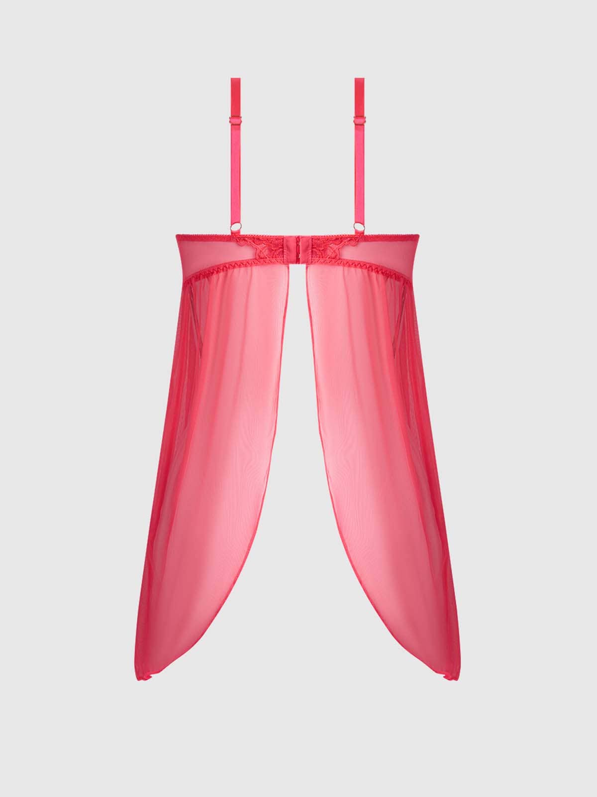 House of Desire - Wholesale Lingerie Set - Women's - EDEN EMBROIDERED MESH & SATIN BABYDOLL10